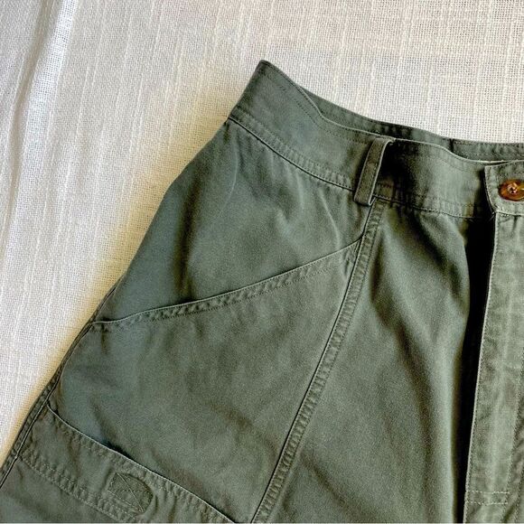 Columbia Sportswear Green 100% Cotton Shorts Pockets Hiking Size16 - Picture 3 of 13